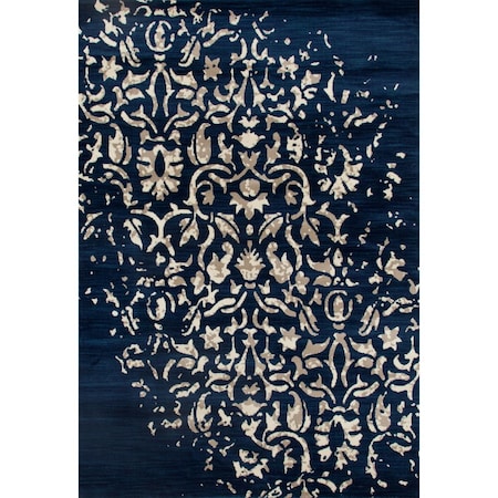 Art Carpet 9 X 13 Ft. Milan Collection Isabella Woven Area Rug, Peacock Blue 23722